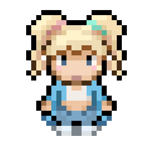 Pixel chibi of me that I made